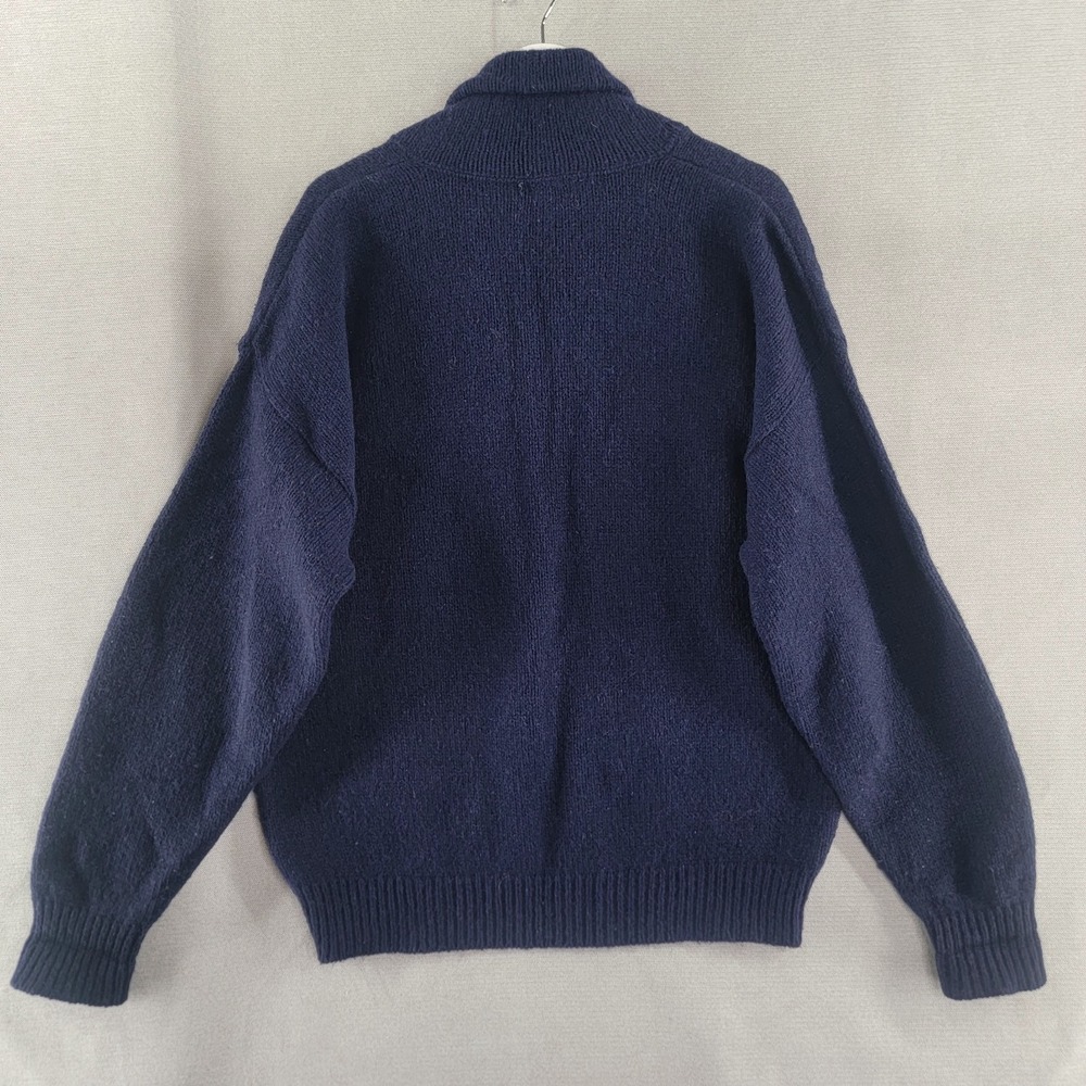 Mast General Store Mens Sweater Wool Shawl Collar Size XL Grandpa Fisherman - Picture 3 of 8